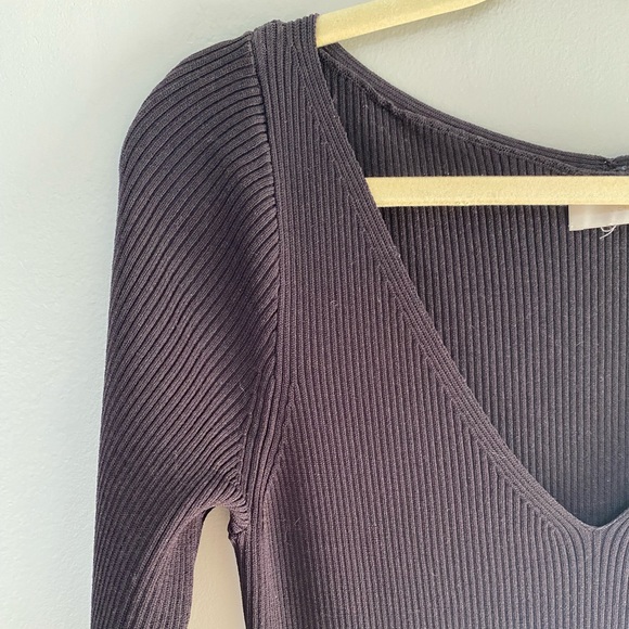 J Crew Collection ribbed midi dress - Picture 3 of 5